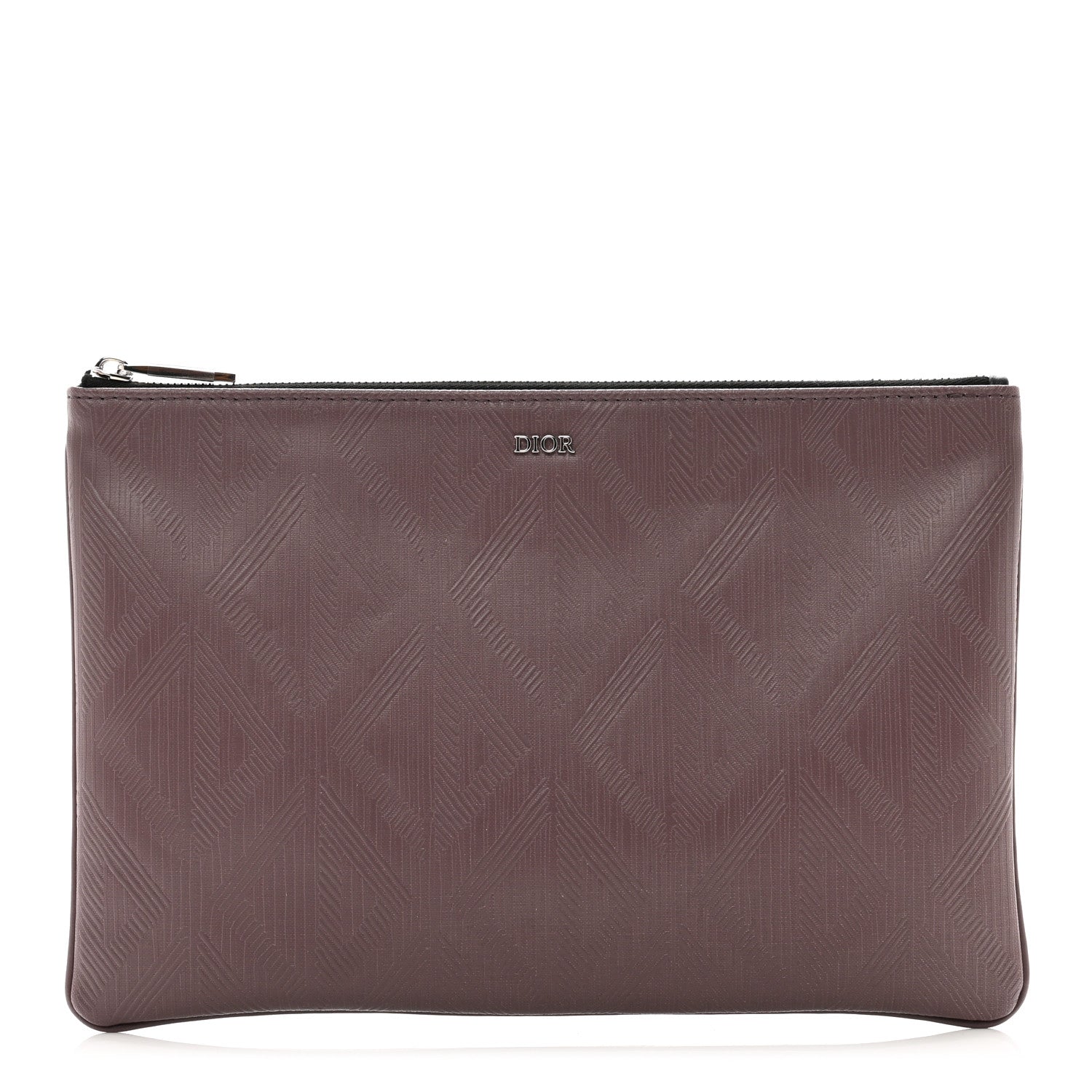 Christian Dior Coated Canvas CD Diamond Pouch Purple 1 of 6