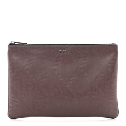 Christian Dior Coated Canvas CD Diamond Pouch Purple 1 of 6