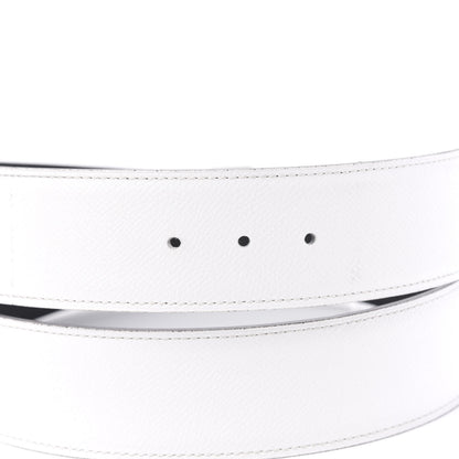 Hermes Chamonix Epsom 42mm Constance Belt 90 Black White 3 of 7