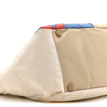Chanel Canvas Quilted N°5 Shopping Tote Beige 9 of 17