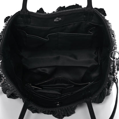 Valentino Garavani Nappa Pleated Petale Dome Tote Black 5 of 11