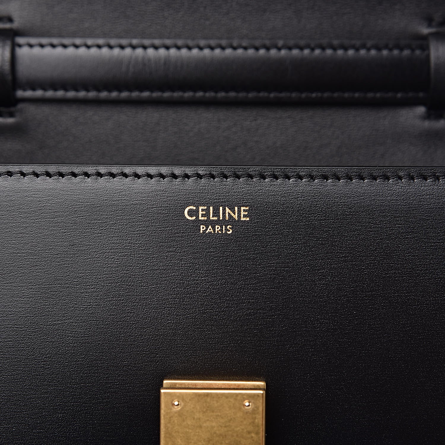 Celine Box Calfskin Teen Classic Box Flap Bag Black 6 of 8