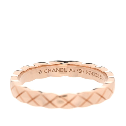 Chanel 18K Beige Gold Mini Coco Crush Ring 52 6 4 of 5