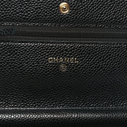Chanel Caviar Quilted Wallet on Chain WOC Black 6 of 11