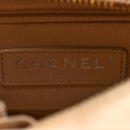 Chanel Aged Calfskin Quilted Small Gabrielle Hobo Beige 6 of 10