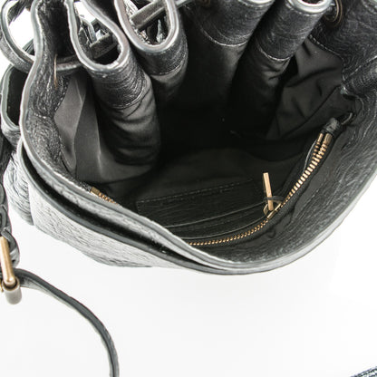 Alexander Wang Pebbled Lambskin Diego Bucket Black 5 of 8