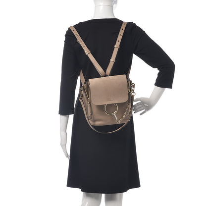Chloe Suede Calfskin Small Faye Backpack Motty Grey 2 of 10