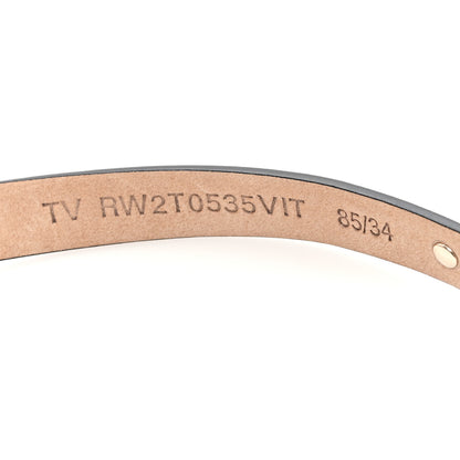Valentino Garavani Calfskin Rockstud Belt 85 34 Black 4 of 5