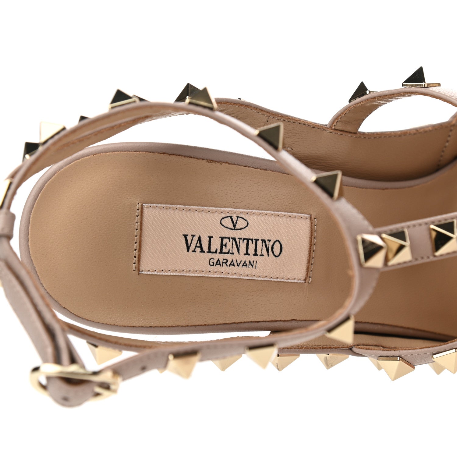 Valentino Garavani Patent Nappa Rockstud Ankle Strap 100mm Pumps 38 Black Poudre 7 of 8