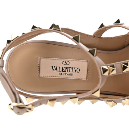 Valentino Garavani Patent Nappa Rockstud Ankle Strap 100mm Pumps 38 Black Poudre 7 of 8