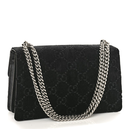 Gucci Velvet GG Monogram Small Dionysus Shoulder Bag Black 3 of 11