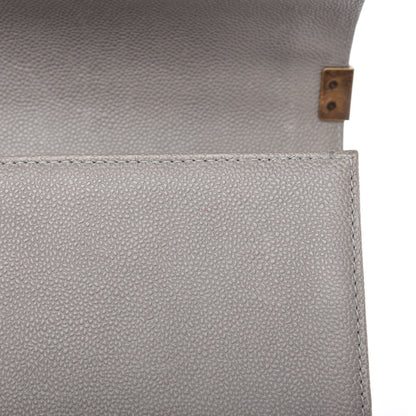 Chanel Caviar Quilted New Medium Boy Flap Grey 12 of 12