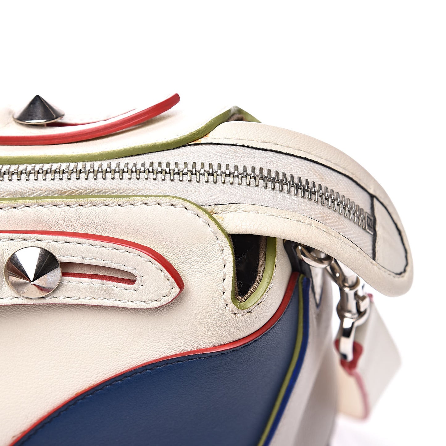 Vitello Dolce Marquetry Medium By The Way Boston Bag White Multicolor