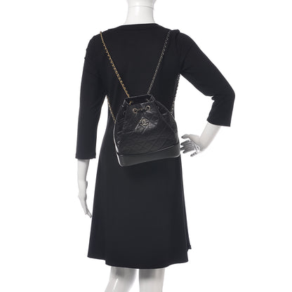 Chanel Aged Calfskin Quilted Small Gabrielle Backpack Black 2 of 11