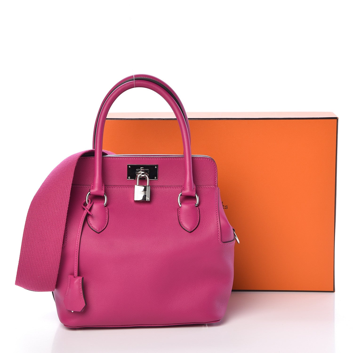 Hermes Swift Toolbox 20 Rose Pourpre 9 of 10