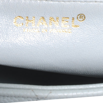 Chanel Caviar Medallion Tote Light Blue 7 of 8
