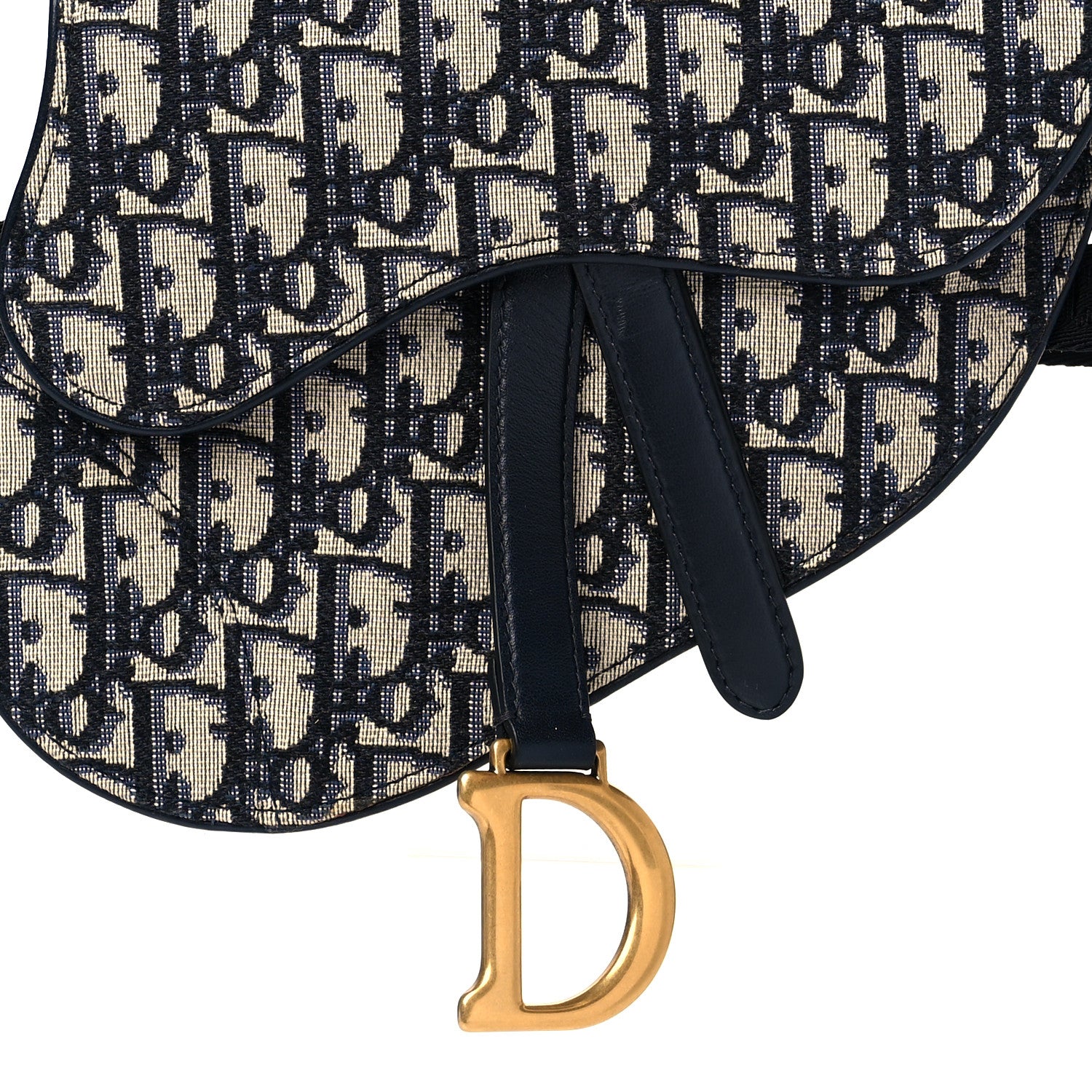 Christian Dior Oblique Saddle Belt Bag Blue 8 of 11