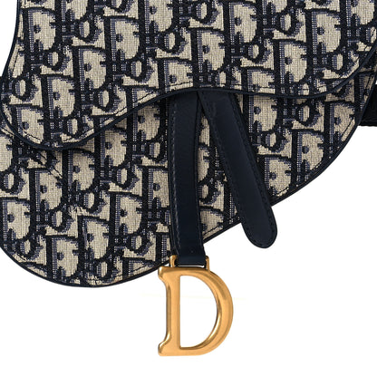 Christian Dior Oblique Saddle Belt Bag Blue 8 of 11