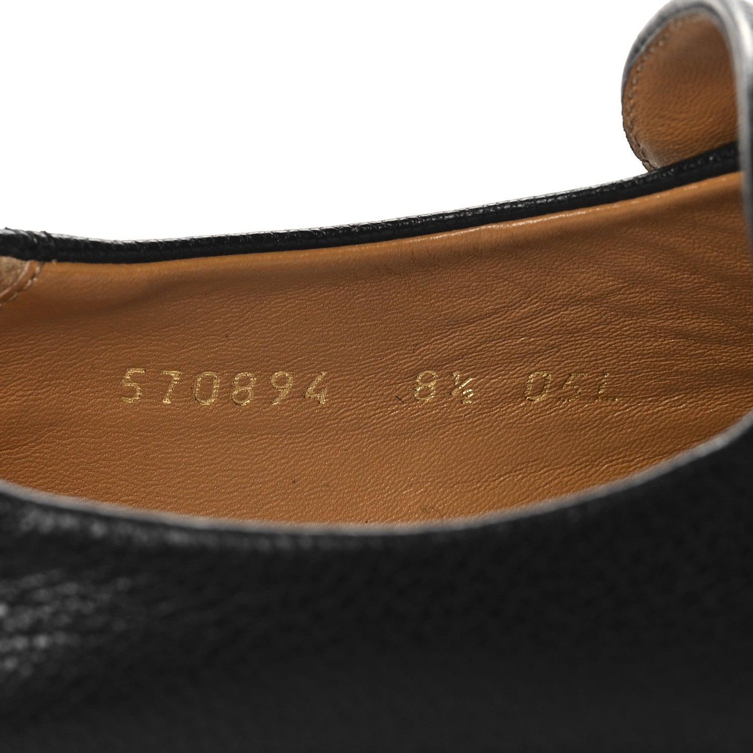 Gucci Goatskin Mens Horsebit Loafers 8.5 Black 7 of 10