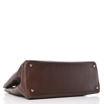 Chanel Calfskin Cerf Executive Shopper Tote Brown 4 of 13