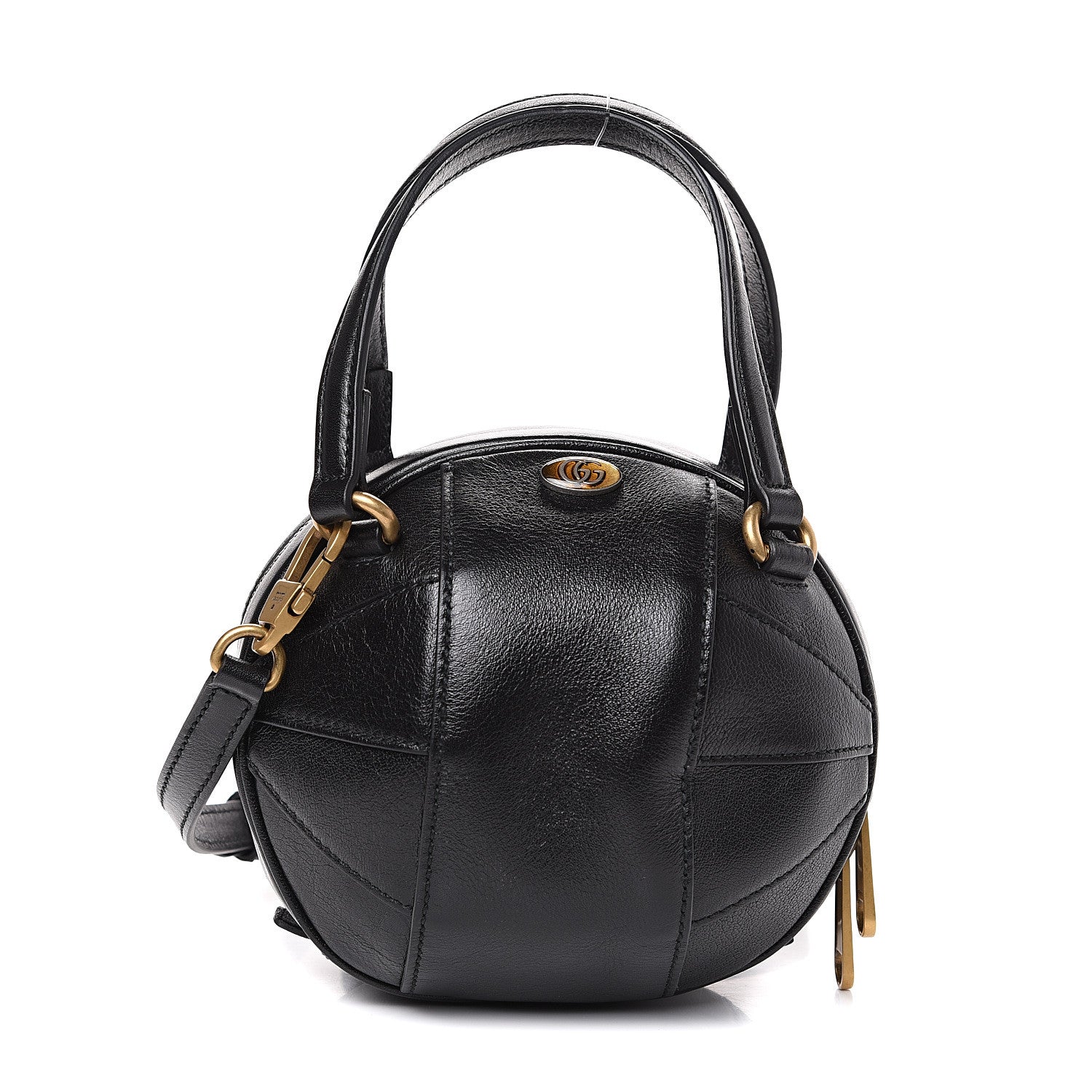 Gucci Piuma Lux Energy Mini Tifosa Basketball Shaped Shoulder Bag Black 1 of 8