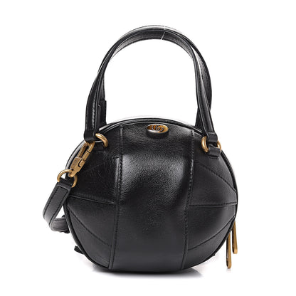Gucci Piuma Lux Energy Mini Tifosa Basketball Shaped Shoulder Bag Black 1 of 8