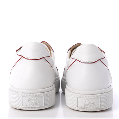 Christian Louboutin Calfskin Patent Vieirissima Flat Sneakers 40.5 White Loubi 5 of 9