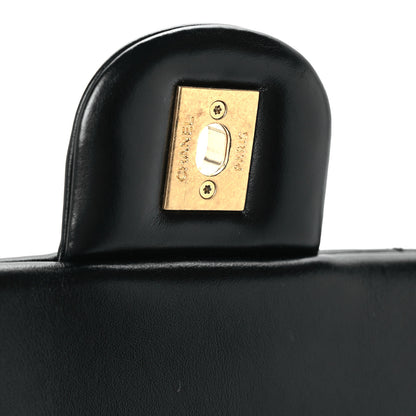 Chanel Shiny Calfskin Quilted Maxi Flap Black 7 of 11