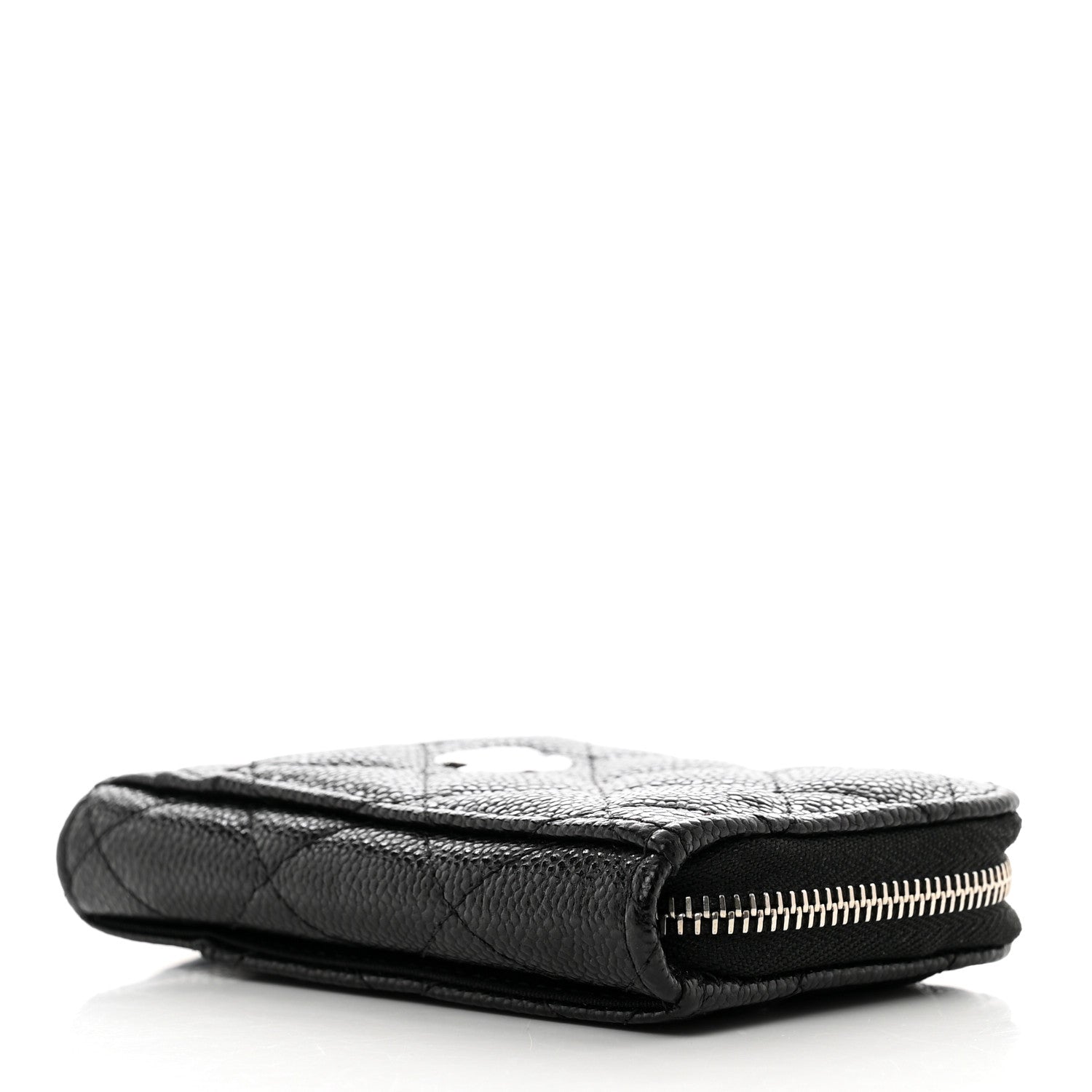 Chanel Caviar Quilted Zip Card Holder Black 4 of 7