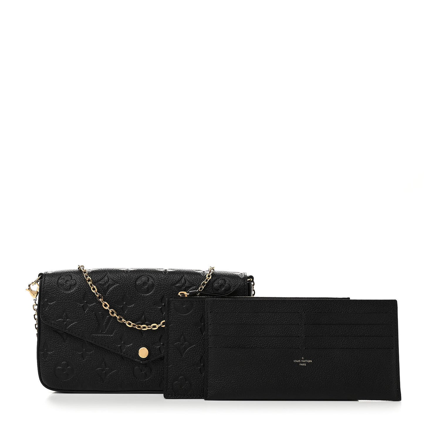 Empreinte Pochette Felicie Chain Wallet Black