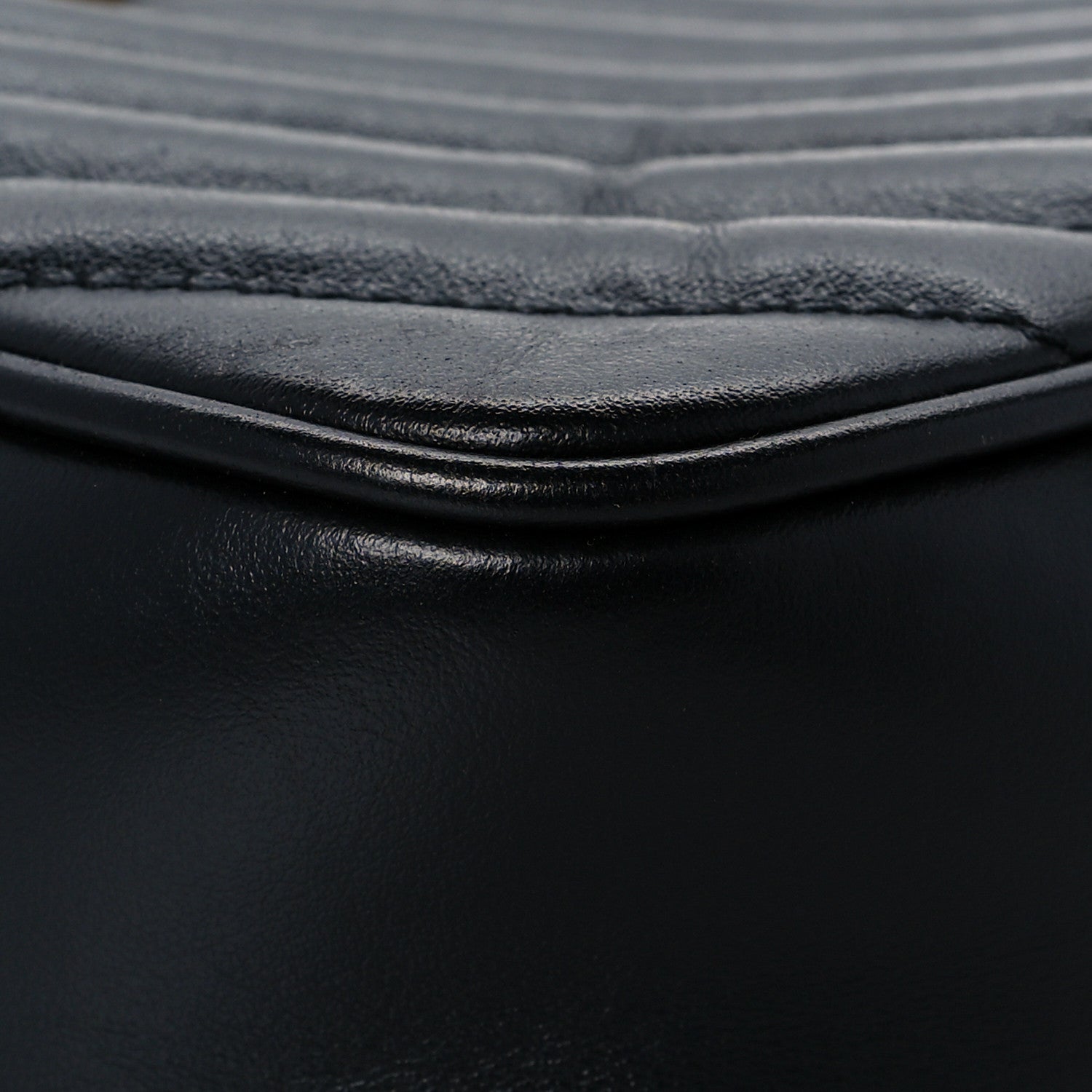 Saint Laurent Calfskin Matelasse Monogram Lou Camera Bag Black 10 of 13