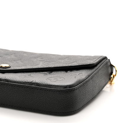 Louis Vuitton Empreinte Pochette Felicie Chain Wallet Black 10 of 10