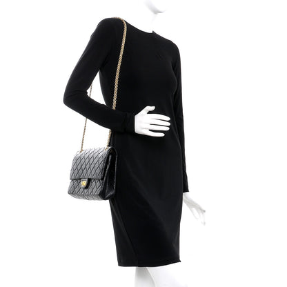 Chanel Aged Calfskin Quilted 2.55 Reissue 226 Flap Black 2 of 9