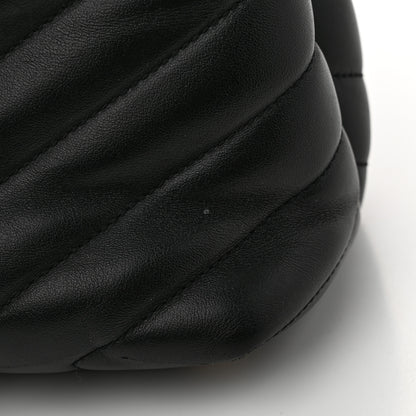 Saint Laurent Calfskin Y Quilted Monogram Large Loulou Chain Satchel Black 12 of 13