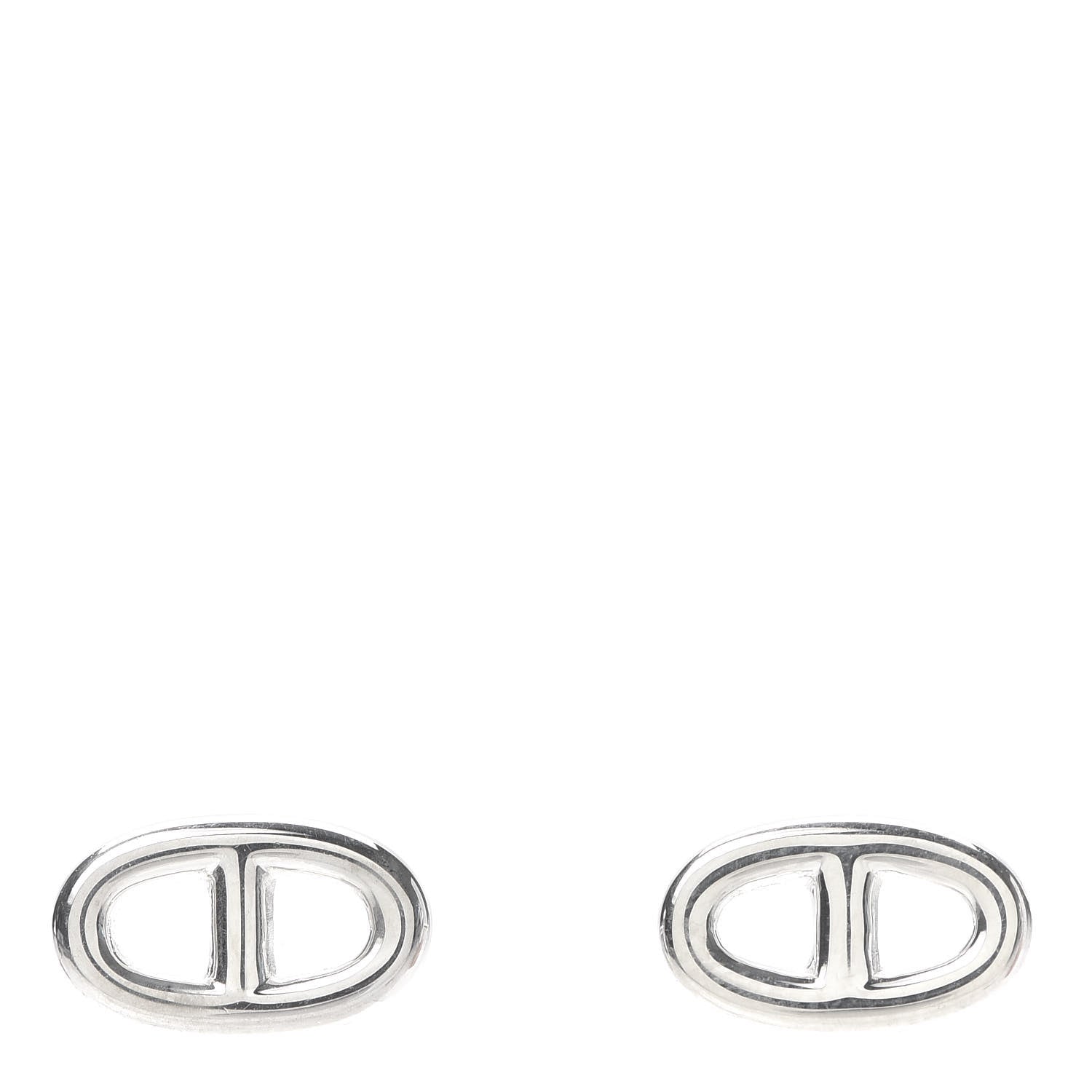 Hermes Sterling Silver TPM Farandole Earrings 1 of 5