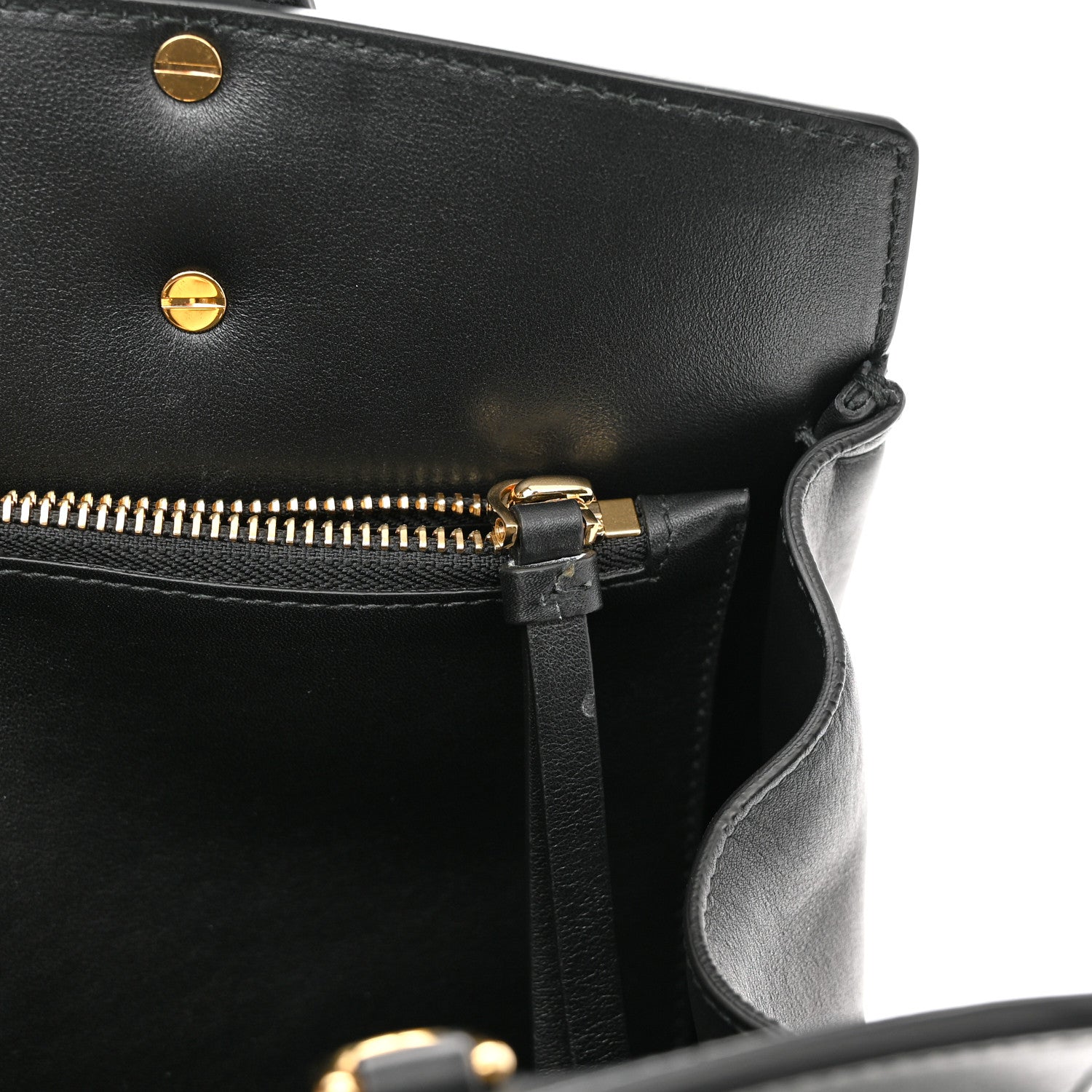Salvatore Ferragamo Calfskin Medium Studio Bag Black 11 of 11
