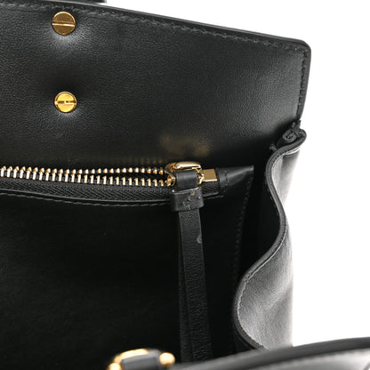 Salvatore Ferragamo Calfskin Medium Studio Bag Black 11 of 11