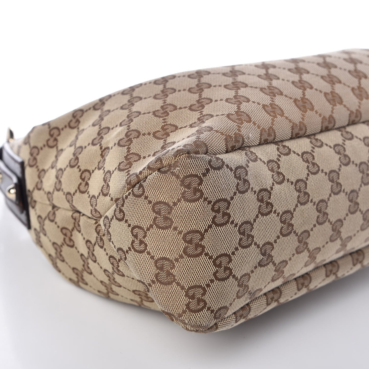 Monogram Medium Horsebit Chain Hobo Dark Brown