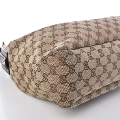 Gucci Monogram Medium Horsebit Chain Hobo Dark Brown 10 of 15