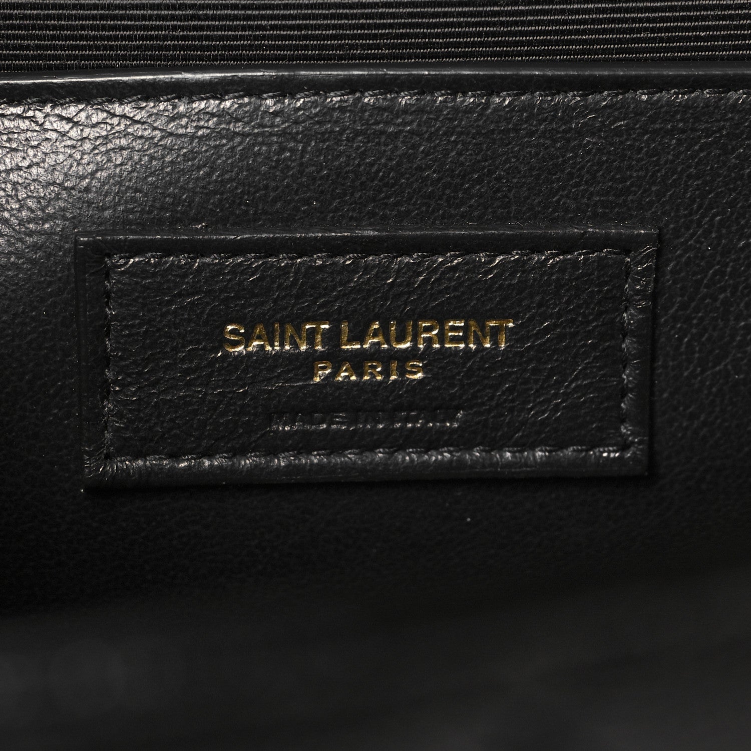 Saint Laurent Grain De Poudre Textured Mixed Matelasse Triquilt Medium Monogram Satchel Black 6 of 9