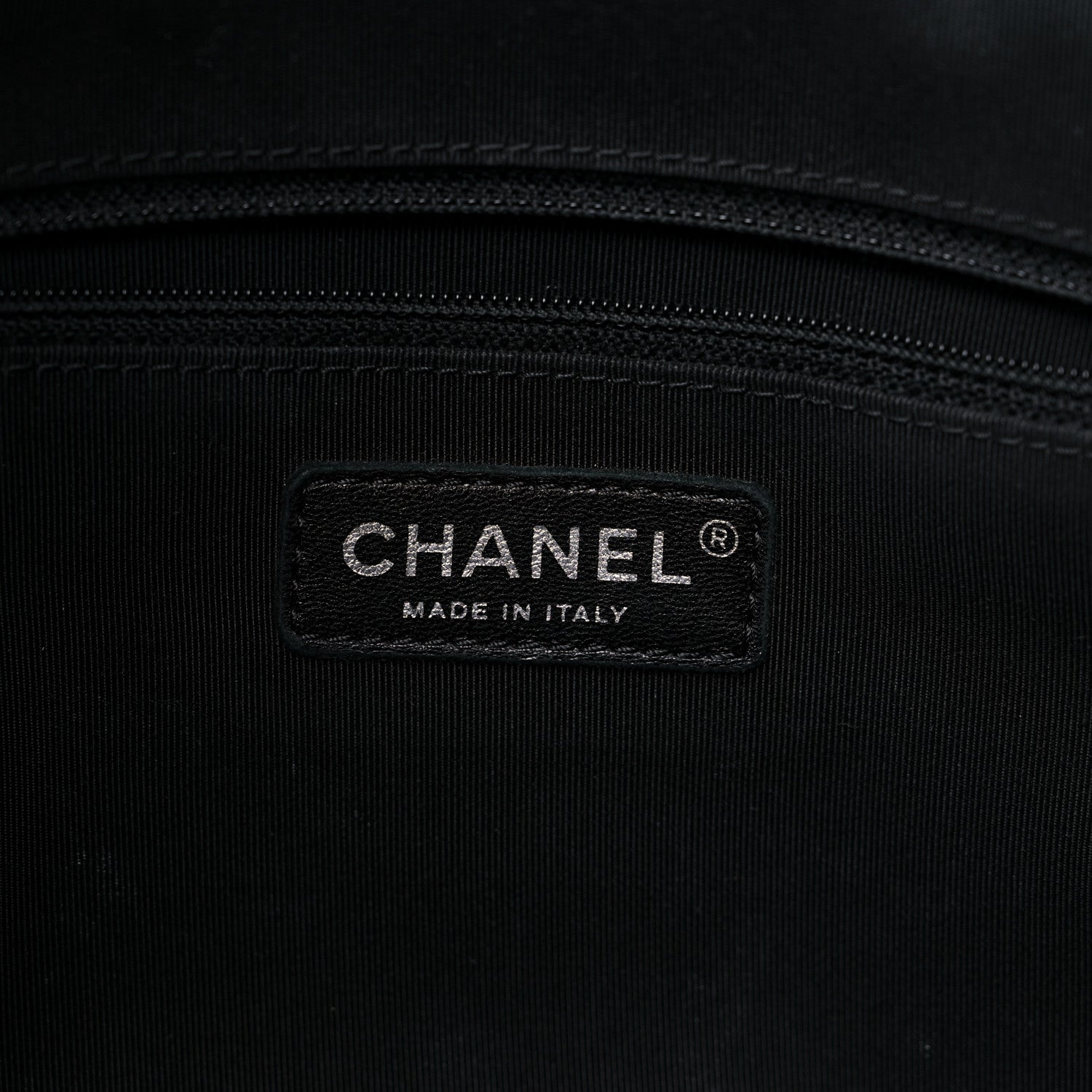Chanel Calfskin Stitched Shopping Tote Black 5 of 9
