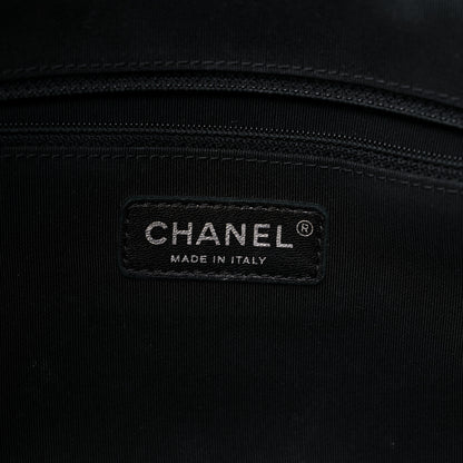 Chanel Calfskin Stitched Shopping Tote Black 5 of 9