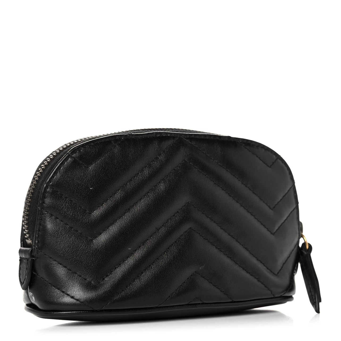 Calfskin Matelasse GG Marmont Pouch Cosmetic Case Black