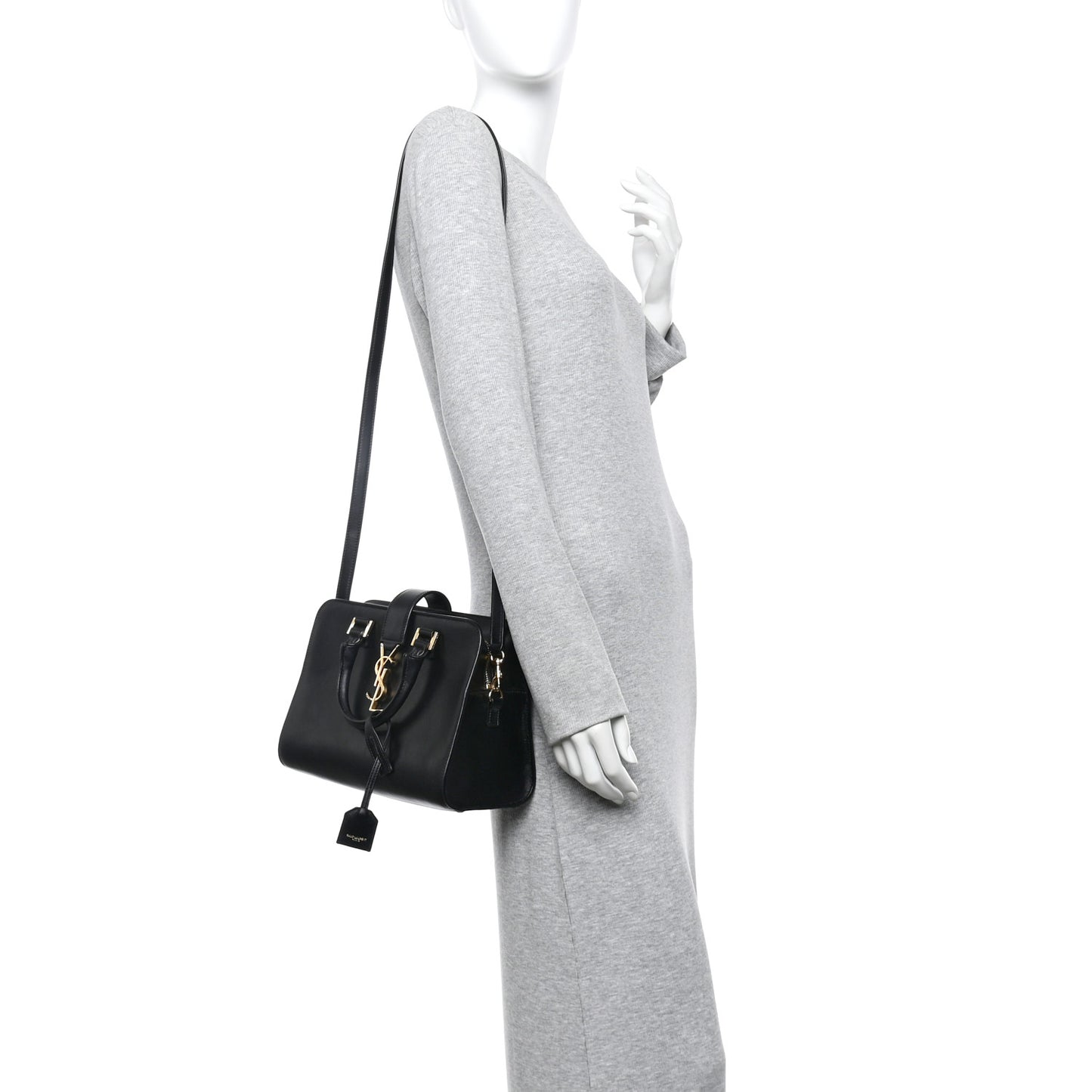 Calfskin Monogram Baby Cabas Black