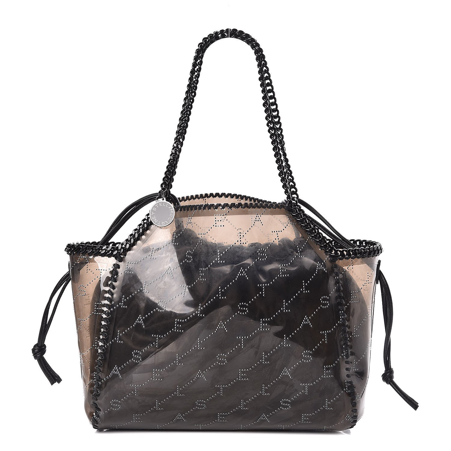 Stella McCartney PVC Monogram Falabella Reversible Tote Black 1 of 12