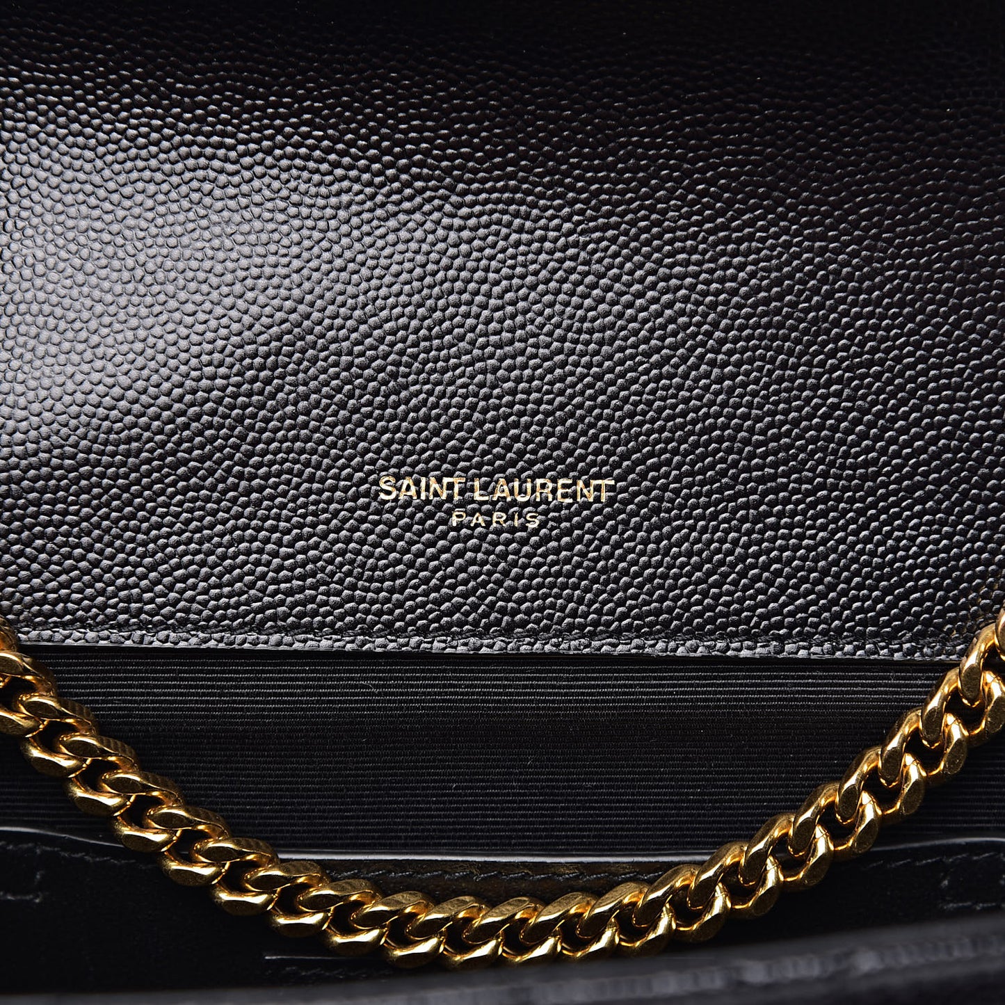 Grain De Poudre Textured Mixed Matelasse Triquilt Small Monogram Satchel Black