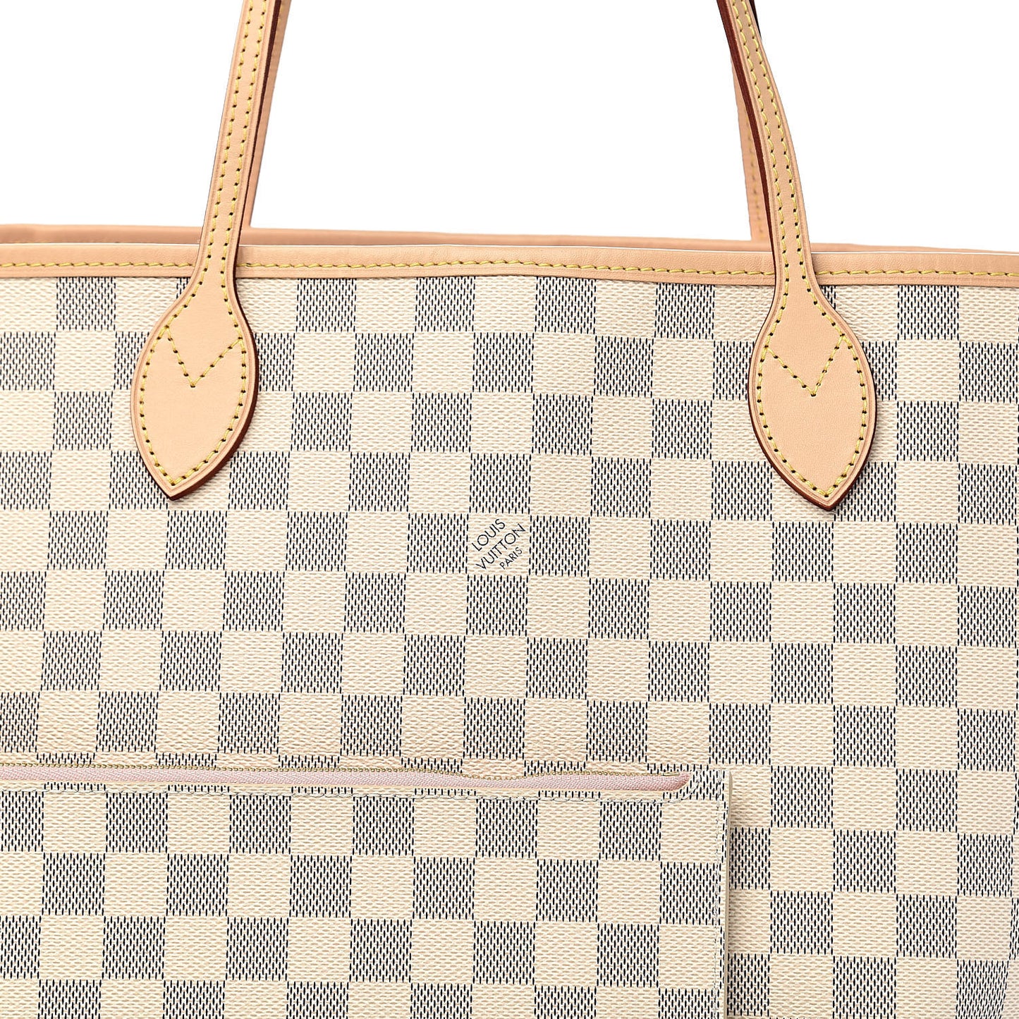 Damier Azur Neo Neverfull MM Rose Ballerine