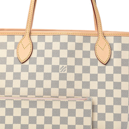 Louis Vuitton Damier Azur Neo Neverfull MM Rose Ballerine 11 of 11