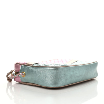 Gucci Laminated Nappa Trapuntata Small Zumi Shoulder Bag Rosa Lago Rame 4 of 9