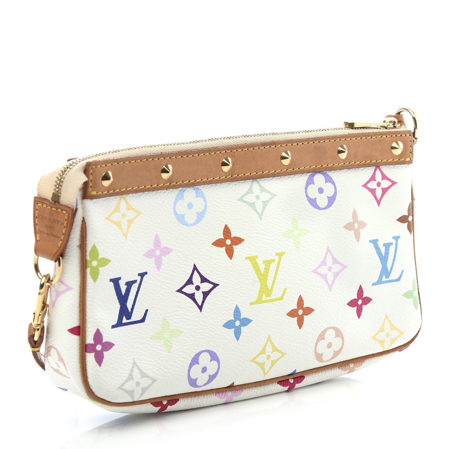 Monogram Multicolor Pochette Accessories White
